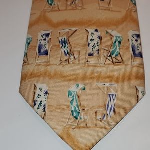 Tommy Bahama silk tie beach chairs yellow